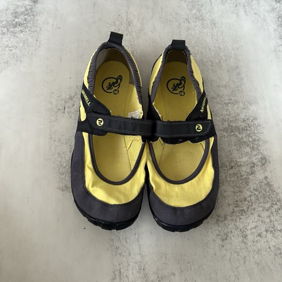 Merrell Barefoot Shoes Womens 7.5 Pure Glove Yellow Mary Jane Sneakers Outdoor - Picture 3 of 7
